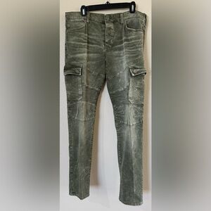True Religion Rocco Cargo Moto Jeans Sz 34